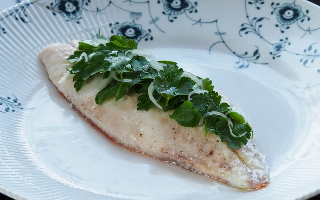 Rødfisk i vaniljeolie